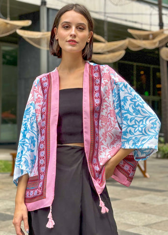 Chiba Printed Cotton Kimono