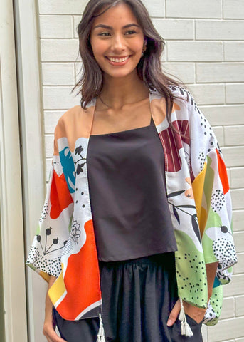 Chiba Printed Cotton Kimono