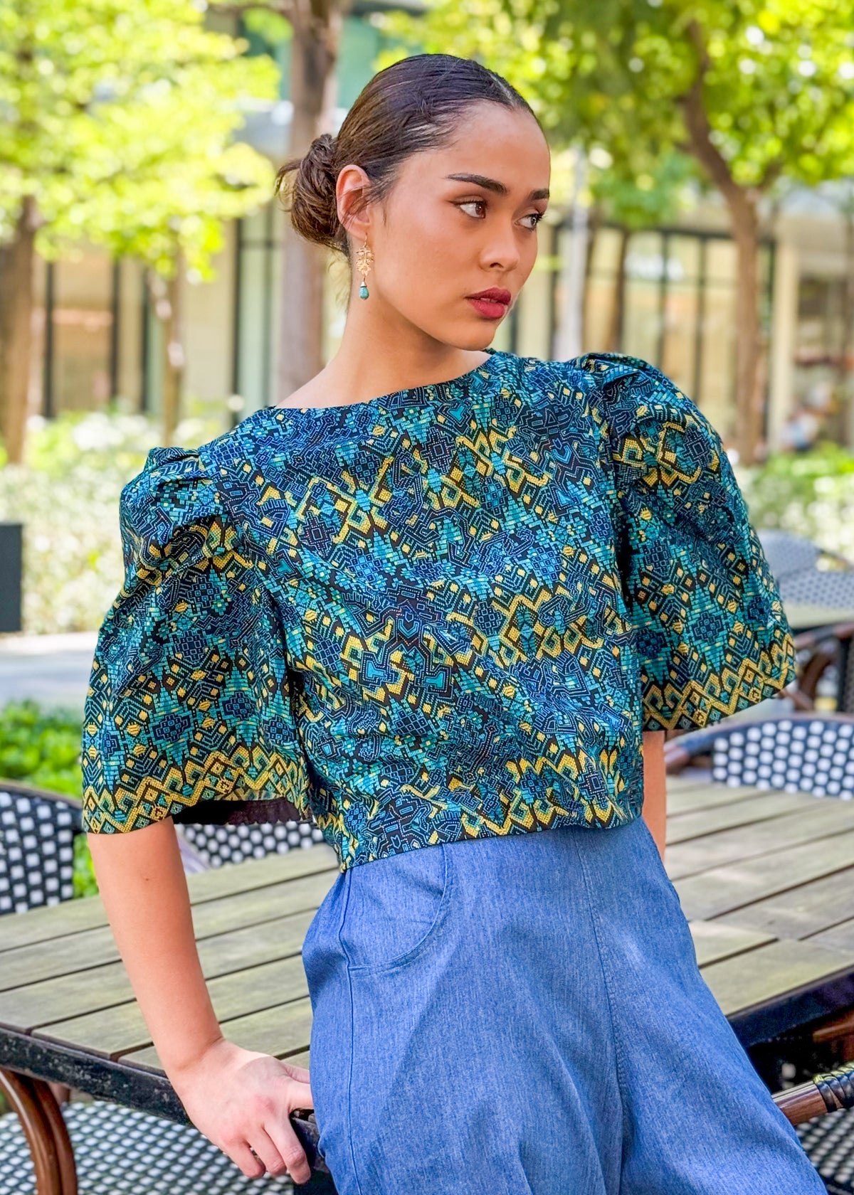 Maria Cotton Batik Top