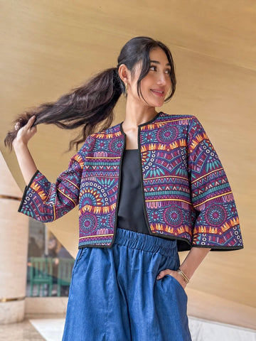 ZIYA Cora Bolero Cotton Top Asean Ethnic Bohemian Blazer Cardigan Jacket