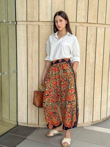 Ziya Salud Pants Garterized Waist Comfortable Cotton Batik Asean Print Womenswear