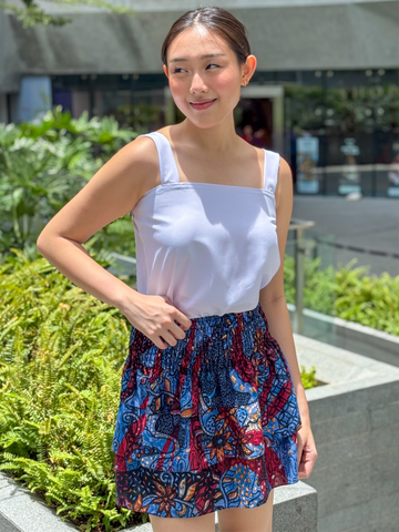 ZIYA Hanna Smocking Printed Ball Skirt