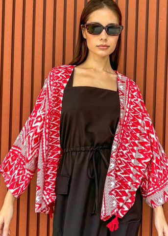 Chiba Printed Cotton Kimono