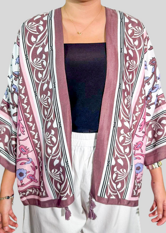 Chiba Printed Cotton Kimono