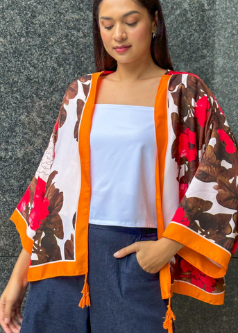 Chiba Printed Cotton Kimono