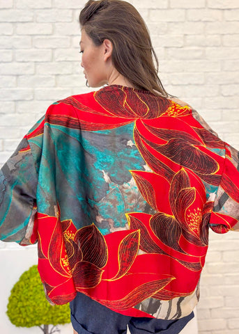 Silk Satin Kimono