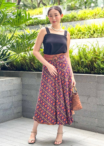 Ligaya Wrap Batik Skirt