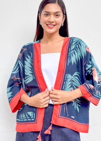 Chiba Printed Cotton Kimono