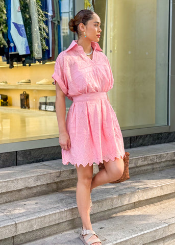 Yasmin Eyelet Blouse and Skirt