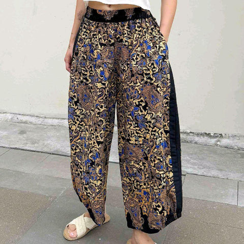 Ziya Salud Pants Garterized Waist Comfortable Cotton Batik Asean Print Womenswear