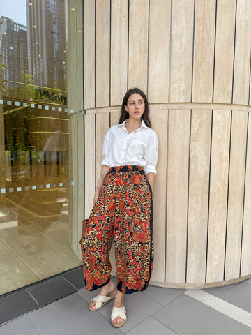 Ziya Salud Pants Garterized Waist Comfortable Cotton Batik Asean Print Womenswear