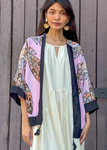 Chiba Printed Cotton Kimono