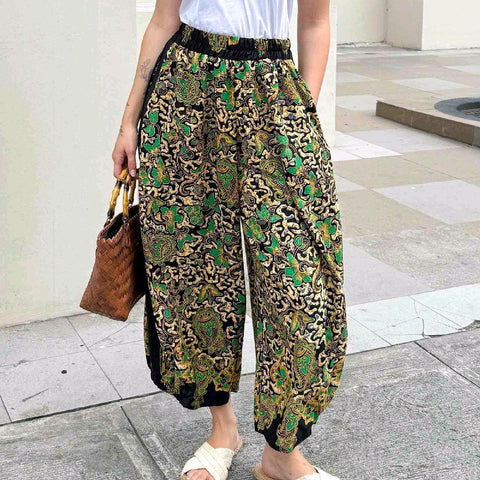 Ziya Salud Pants Garterized Waist Comfortable Cotton Batik Asean Print Womenswear