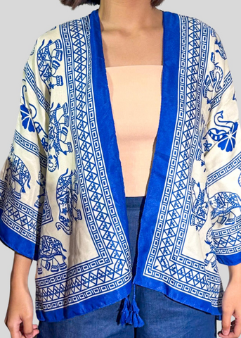 Chiba Printed Cotton Kimono