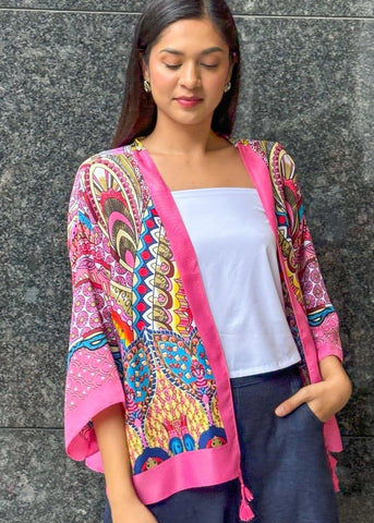 Chiba Printed Cotton Kimono