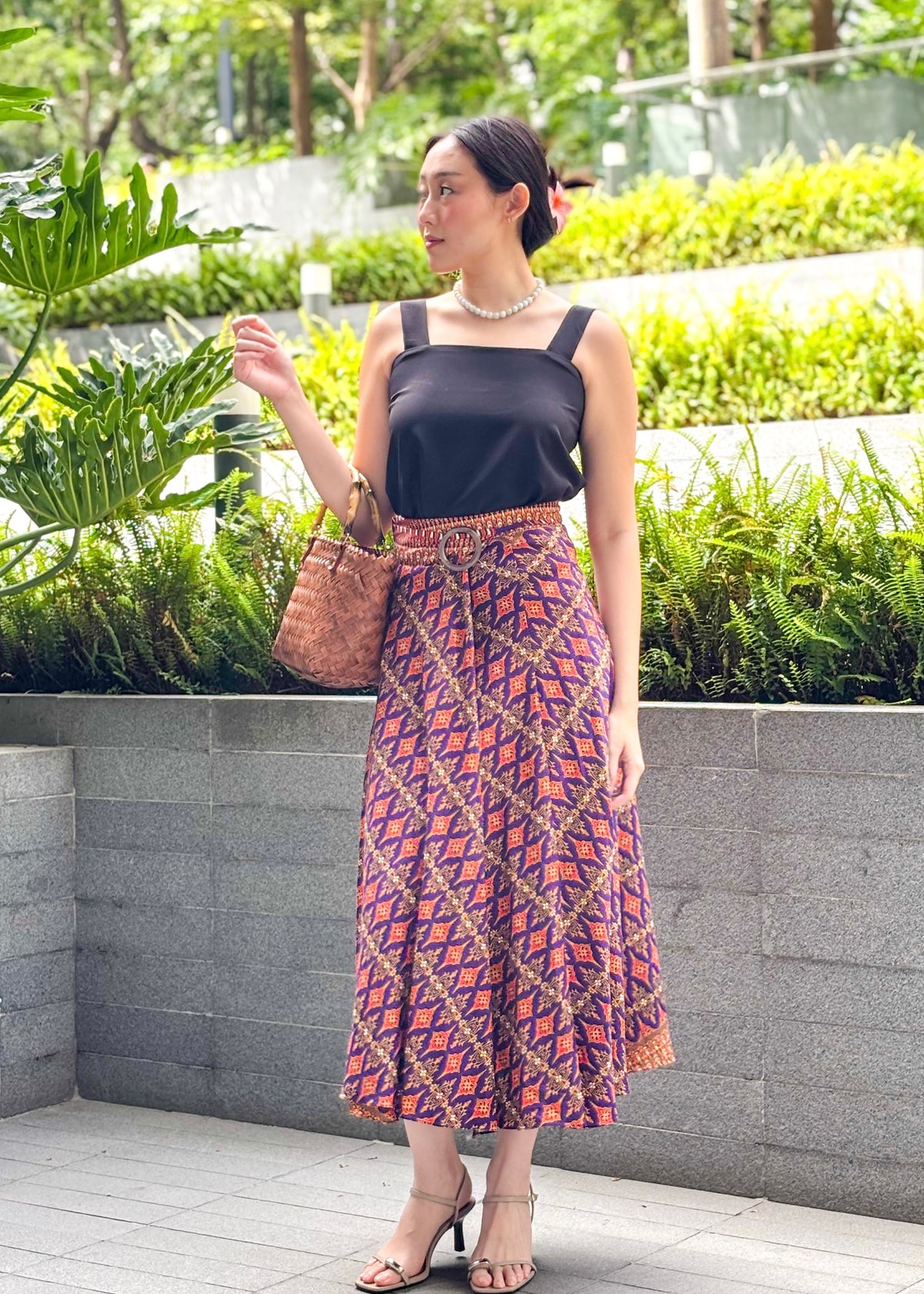 Ligaya Wrap Batik Skirt