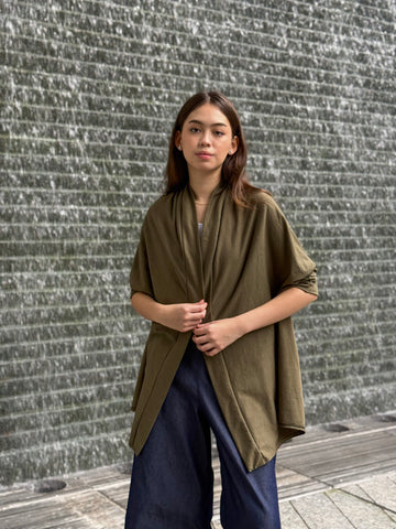 ZIYA Kislap Cotton Stretch Cardigan Cover-Up