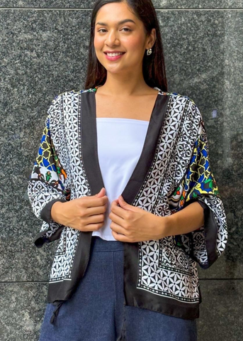 Chiba Printed Cotton Kimono