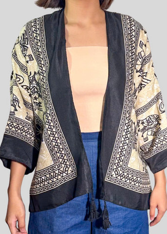 Chiba Printed Cotton Kimono