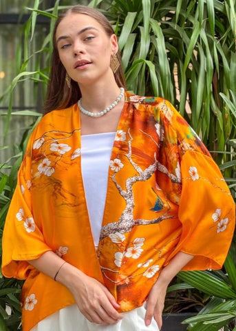 Silk Satin Kimono