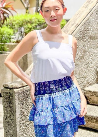 ZIYA Hanna Smocking Printed Ball Skirt