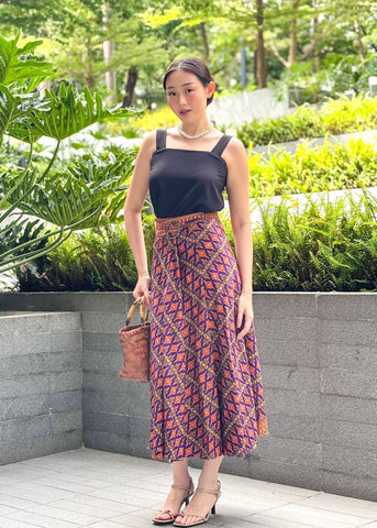 Ligaya Wrap Batik Skirt