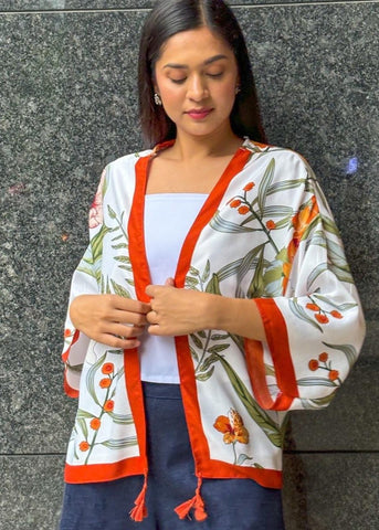 Chiba Printed Cotton Kimono