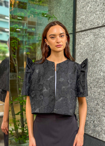 Ada Brocade Filipiñiana Blouse Blazer Top