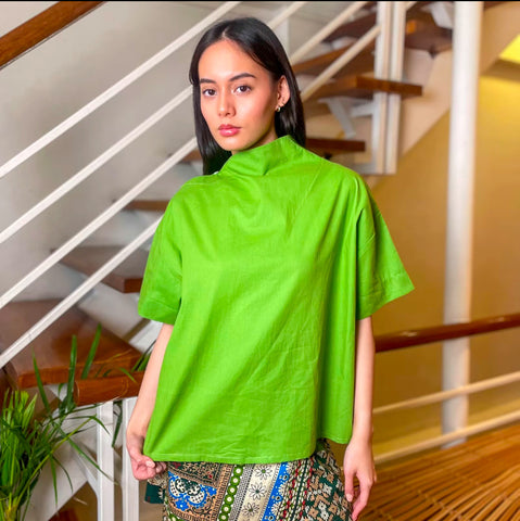 Ziya Angela Top Minimal Asymmetric Neckline