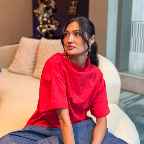 Ziya Angela Top Minimal Asymmetric Neckline