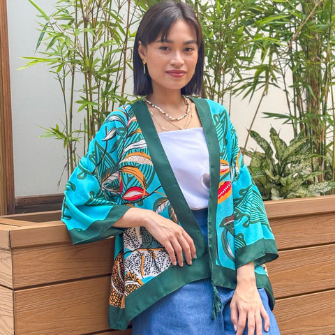Chiba Printed Cotton Kimono