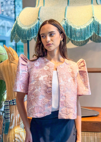 Ada Brocade Filipiñiana Blouse Blazer Top