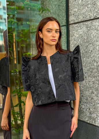 Ada Brocade Filipiñiana Blouse Blazer Top