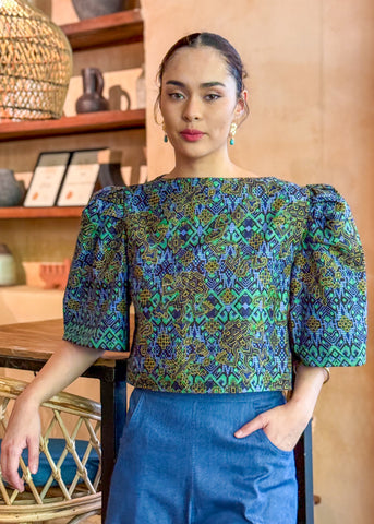 Maria Cotton Batik Top