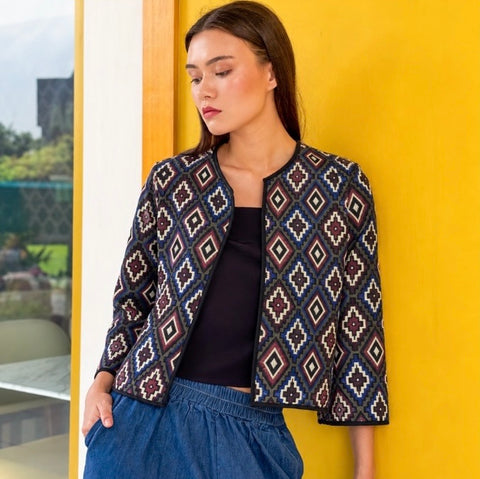 ZIYA Cora Bolero Cotton Top Asean Ethnic Bohemian Blazer Cardigan Jacket