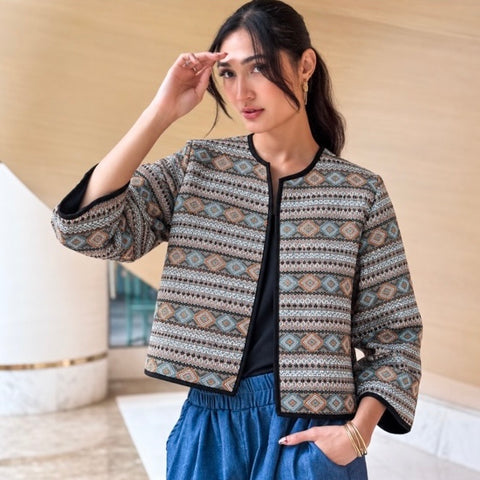 ZIYA Cora Bolero Cotton Top Asean Ethnic Bohemian Blazer Cardigan Jacket