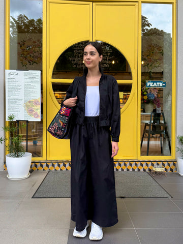 Ziya Solace Jacket Pants Premium Linen Athleisure Loungewear Active Wear