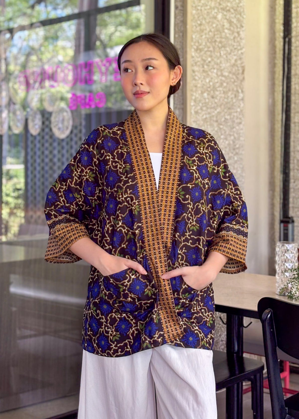 ZIYA Alamid Kimono Cotton Batik 3/4 Sleeves Womenswear