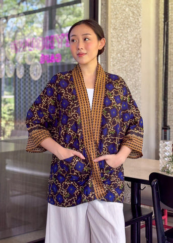 ZIYA Alamid Kimono Cotton Batik 3/4 Sleeves Womenswear
