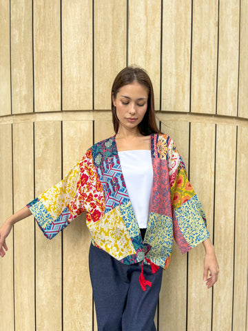 Chiba Printed Cotton Kimono