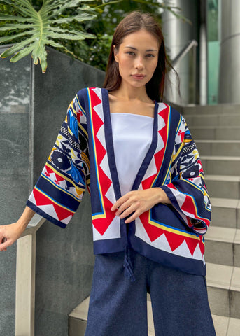 Chiba Printed Cotton Kimono