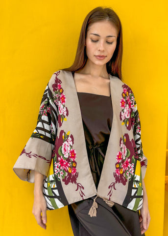 Chiba Printed Cotton Kimono