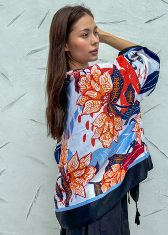 Chiba Printed Cotton Kimono