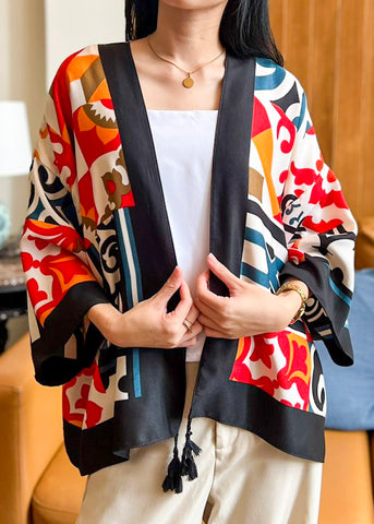 Chiba Printed Cotton Kimono