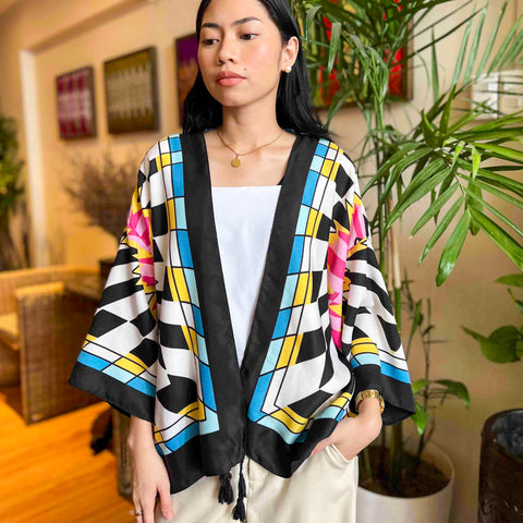 Chiba Printed Cotton Kimono