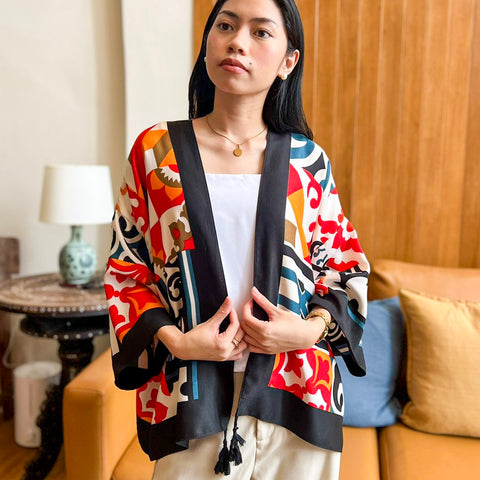 Chiba Printed Cotton Kimono
