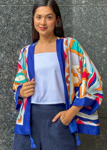 Chiba Printed Cotton Kimono