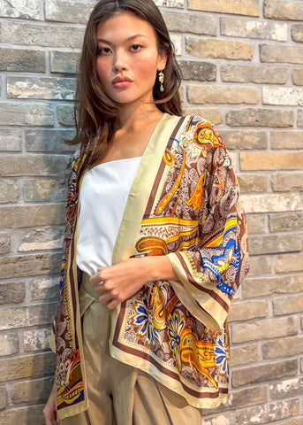 Silk Satin Kimono