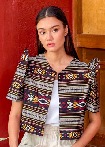 ZIYA Luna Cotton Blazer Top Filipiniana Asean Batik