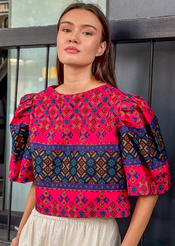 Maria Cotton Batik Top